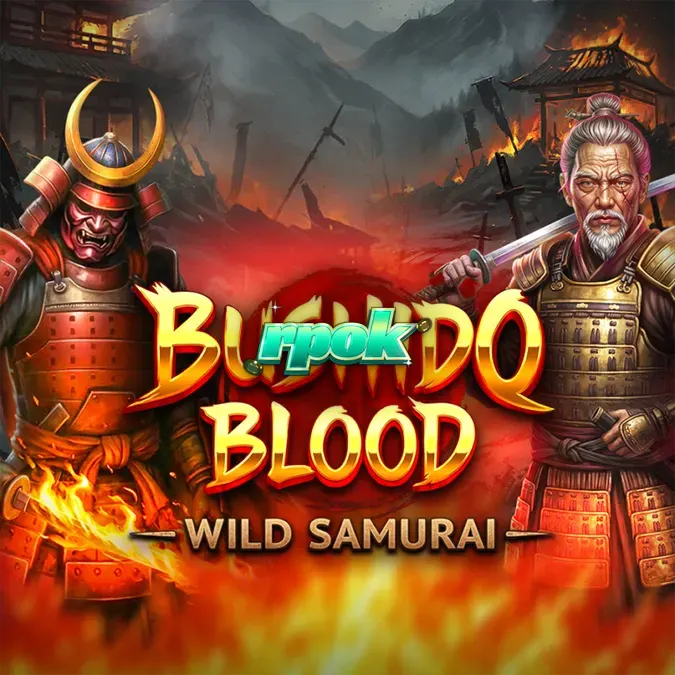 Tampilan visual slot Bushido Blood dengan tema samurai di perangkat mobile